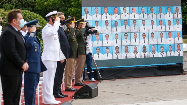 El homenaje a los 44 tripulantes fallecidos del ARA San Juan