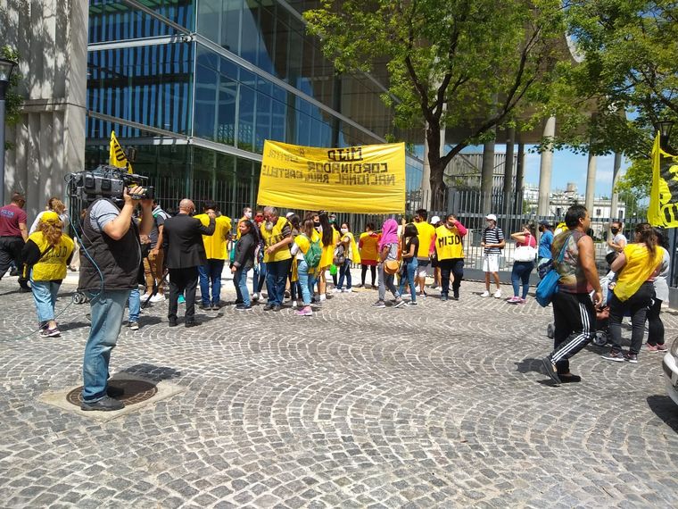 Marcha en apoyo al gobierno nacional.