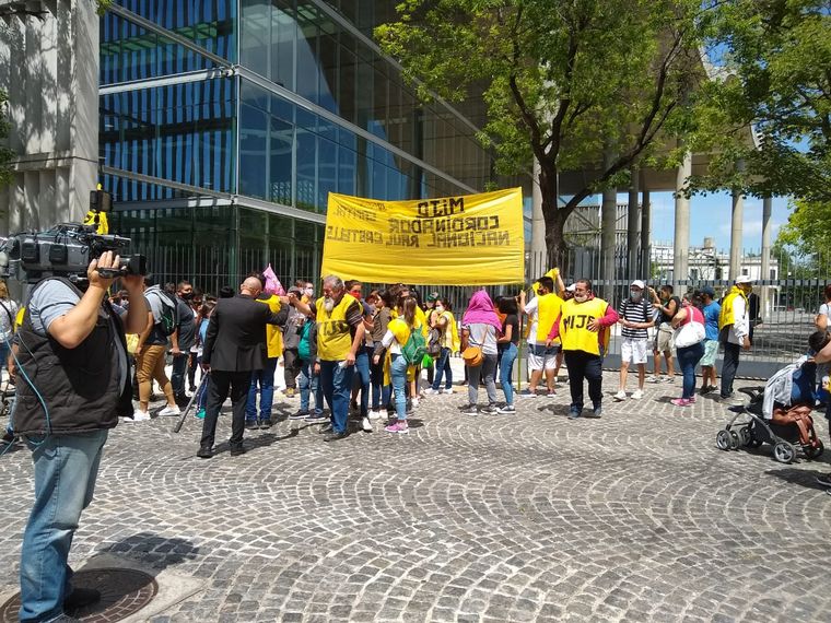 Marcha en apoyo al gobierno nacional.