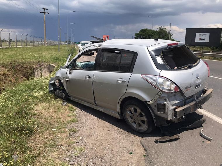 AUDIO: Estrelló el auto tras una persecución policial en Córdoba