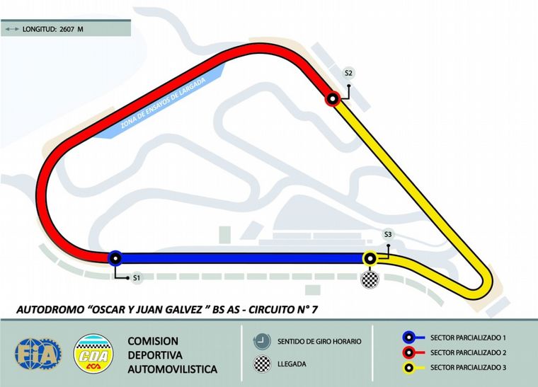 El dibujo del Circuito N°7