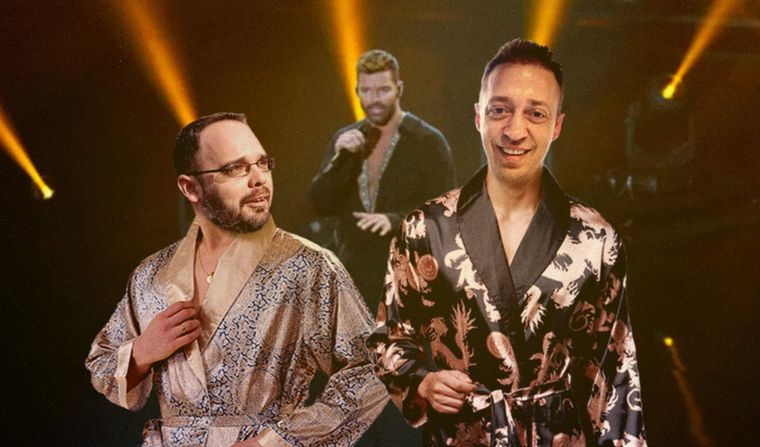 Mati Arrieta y Alambre al estilo Ricky Martin.