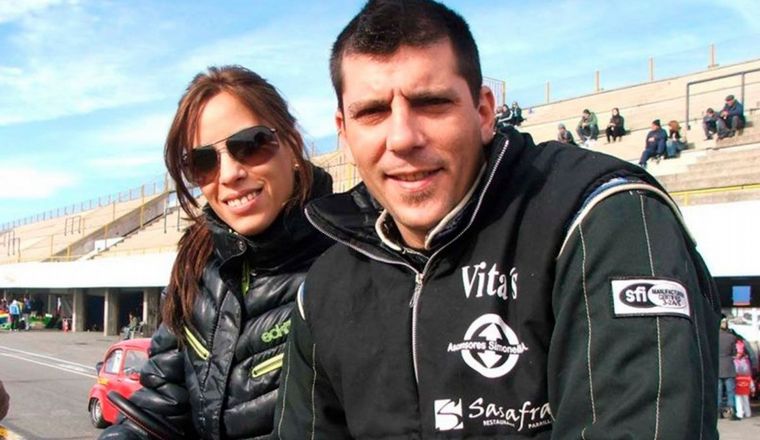 Romina Meneghini y Esteban Piccinin, en otros tiempos.