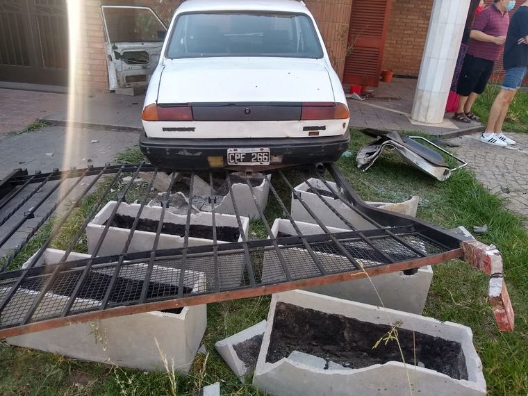 Accidente en barrio Bajo Palermo, de Córdoba.