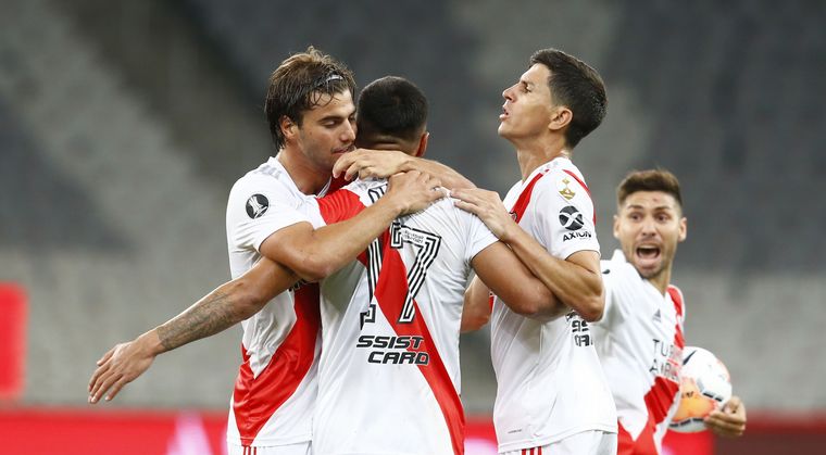 River rescató un empate agónico sobre el final ante Athletico Paranaense.