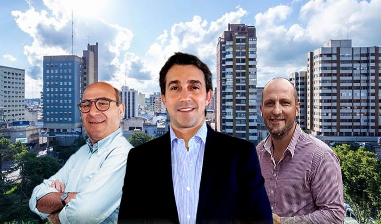Elecciones en Río Cuarto. Luis Fernández Echegaray, Víctor Rapetti y Juan P. Viola.
