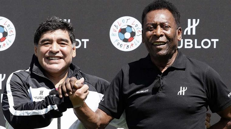 La despedida de Pelé a Maradona