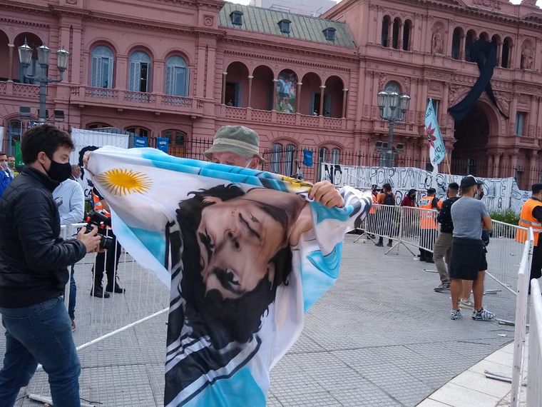 FOTO: Despedida a Maradona en la Rosada