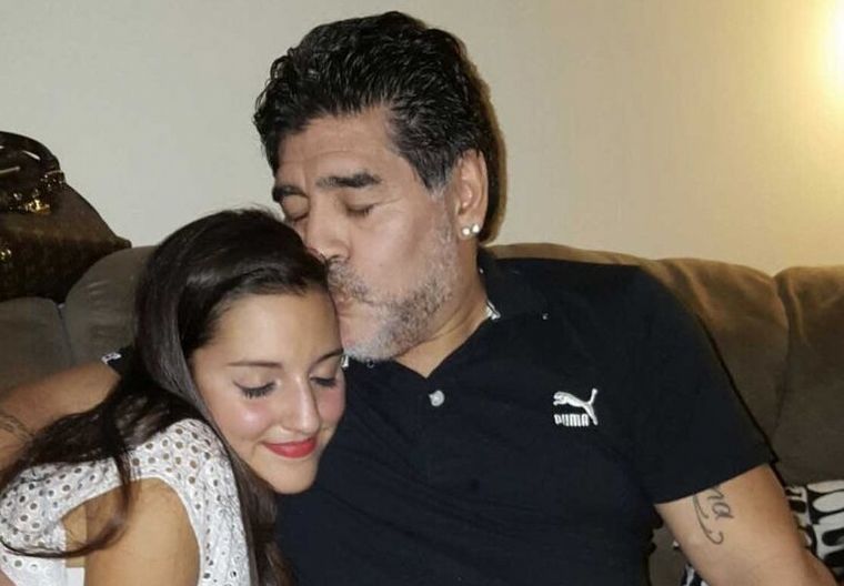 Jana y Diego Armando Maradona.