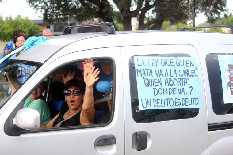 Marcha contra el aborto en San Rafael, Mendoza.