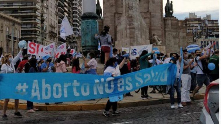 Marcha contra la legalización del aborto en Rosario