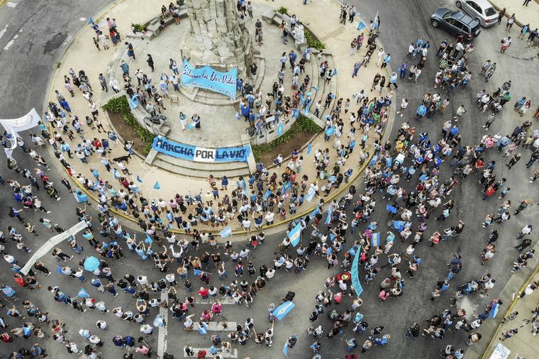 Marcha contra el aborto en Mar del Plata.