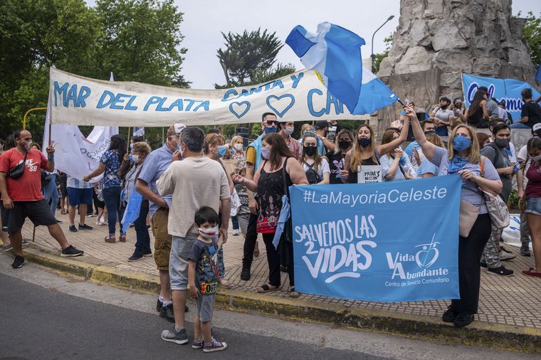Marcha contra el aborto en Mar del Plata.