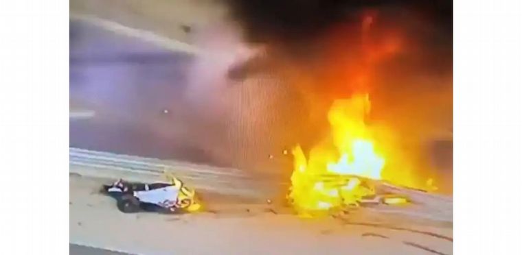 Así, se partió el Haas VF-20 de Grosjean, tras impactar el guard-rail