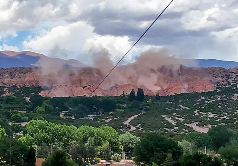 Derrumbe en Peñas Blancas (gentileza Jorge Tinte)