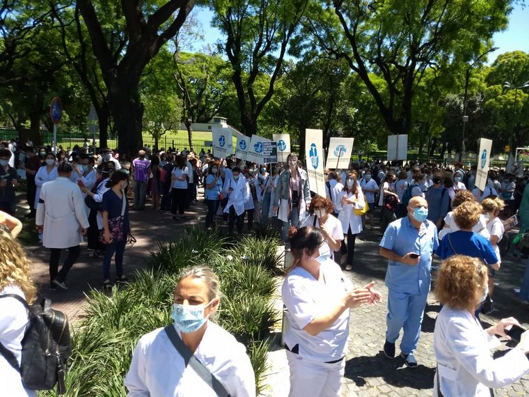 AUDIO: Un médico de Ramos Mejía murió en medio de una movilización