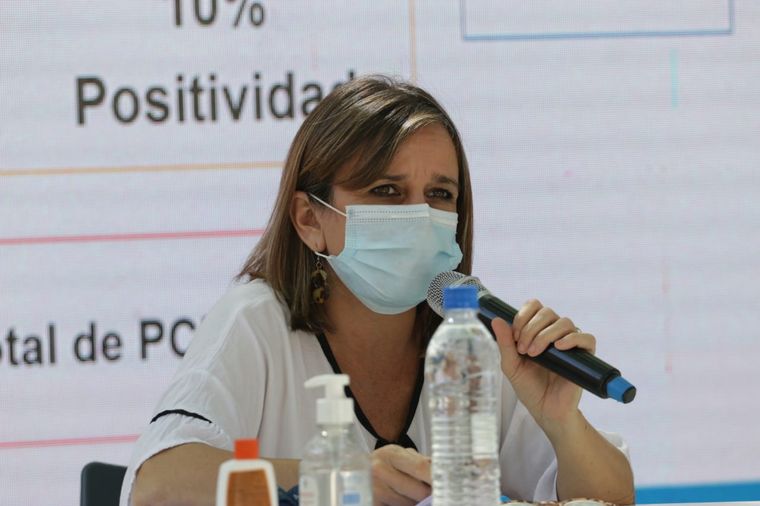 Gabriel Barbás, la secretaria de Promoción y Prevención de la Salud de Córdoba.