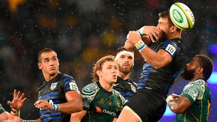 Los Pumas volvieron a homenajear a Maradona (Foto: EFE).