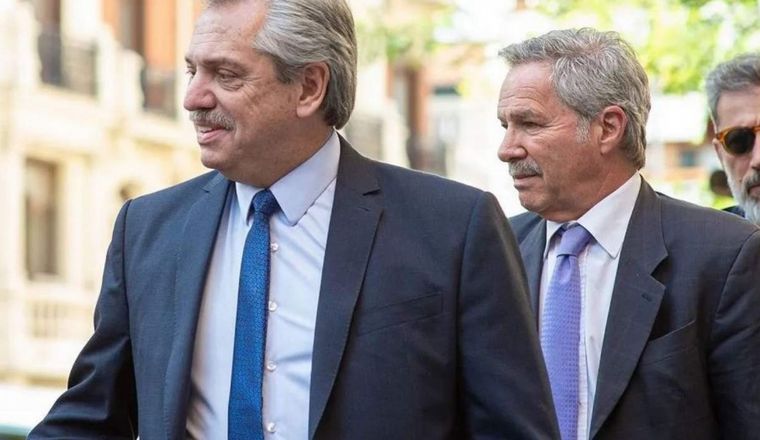 Alberto Fernández y Felipe Solá.