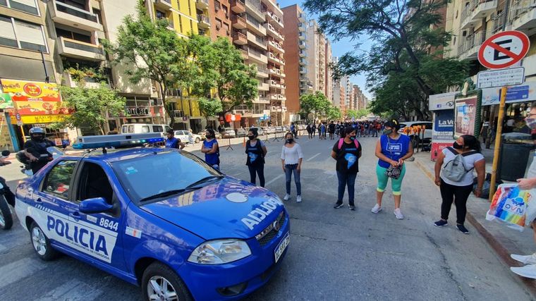 Caos de tránsito en el centro por marcha de Barrios de Pie