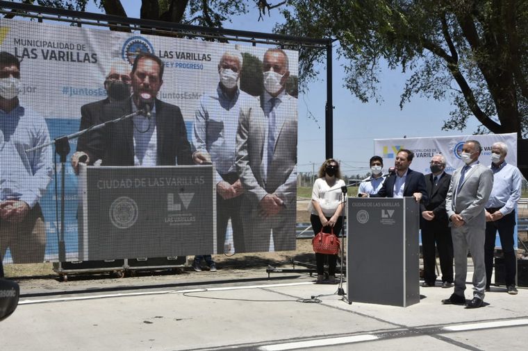 La obra fue inaugurada por video conferencia. 