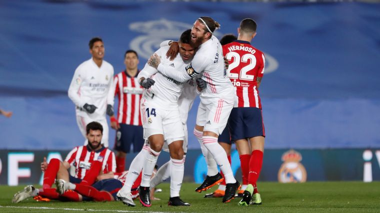 FOTO: Atlético de Madrid perdió el invicto en el clásico con Real Madrid.