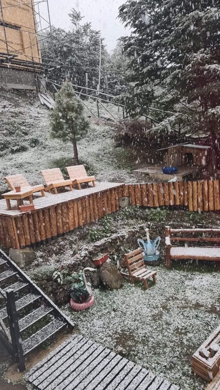 Por la nieve y las lluvias, la temperatura bajó considerablemente en Ushuaia