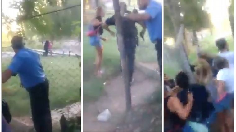 Denuncian represión policial en protesta por un femicidio en Mendoza.