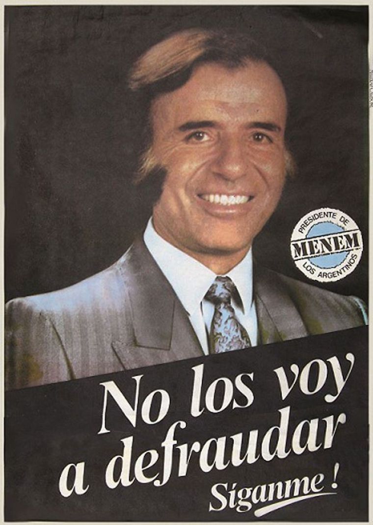 FOTO: La interna del PJ que ganó Menem antes de llegar a la presidencia en 1989.  