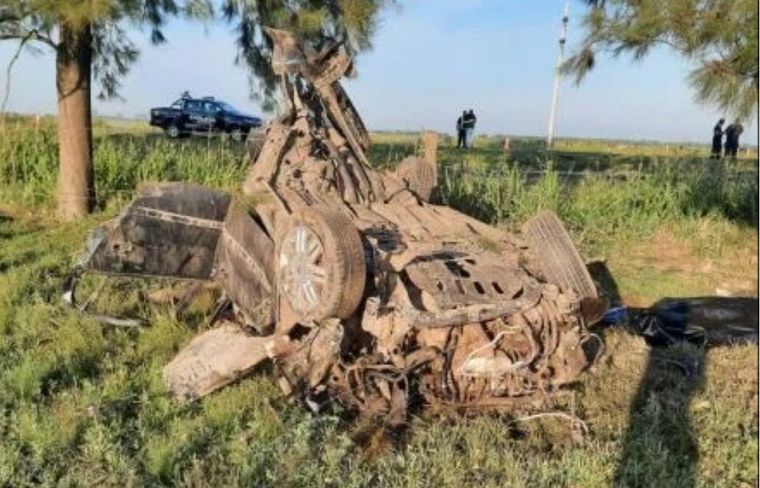 Así quedó el Chevrolet Astra que protagonizó el trágico accidente. 