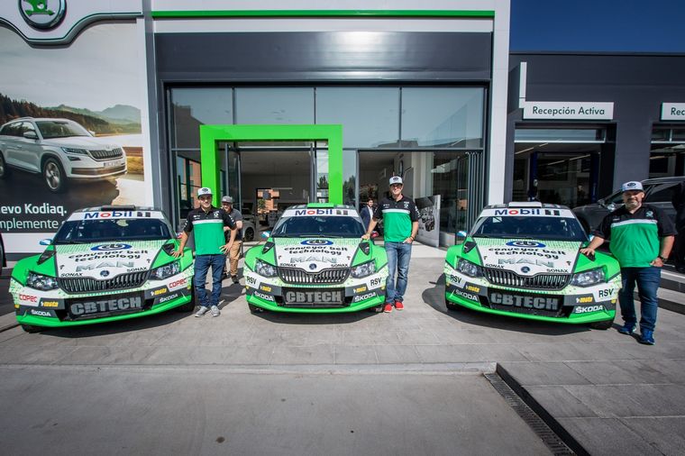 Tres unidades Fabia R5 de Skoda, es el aaporte del equipo al Rally Argentino.