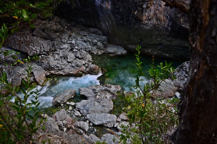 Cajón del Azul en Río Negro