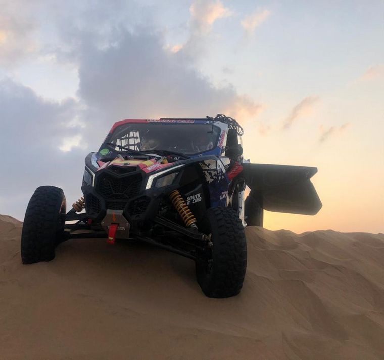 Fernando Álvarez Castellano probando en su CanAm en el shakedown