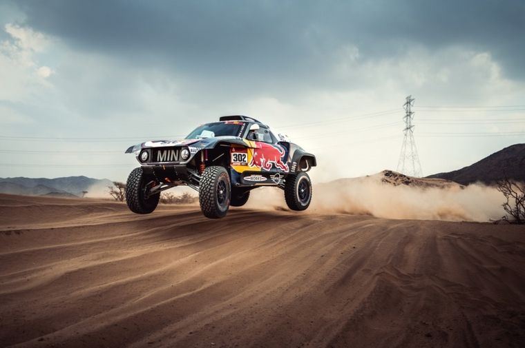 El Buggy Mini de Stefan en el shakedown de Jeddah