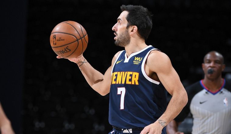 Facu Campazzo brilló en el triunfo de Denver.