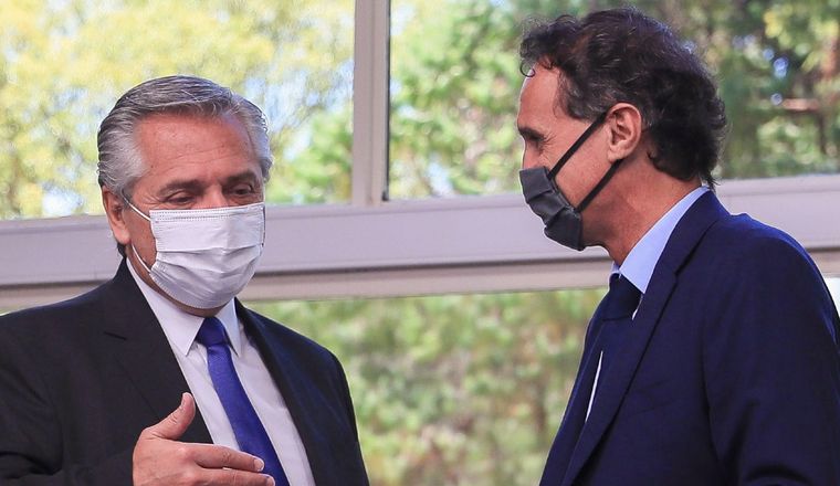 Alberto Fernández y Gabriel Katopodis.