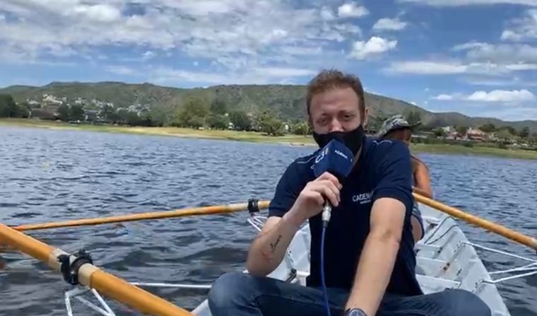 Alambre remando en el San Roque.