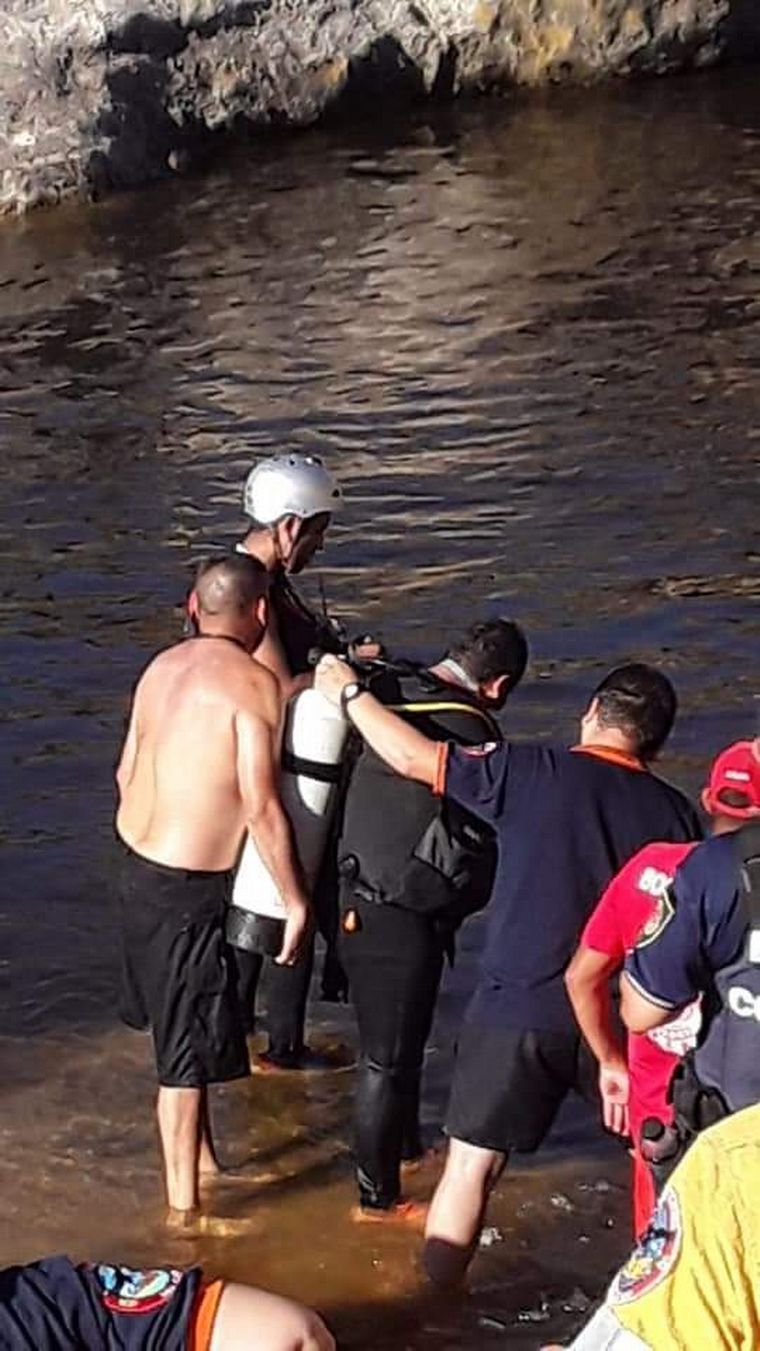 FOTO: Un joven se ahogó en un río de Mina Clavero.