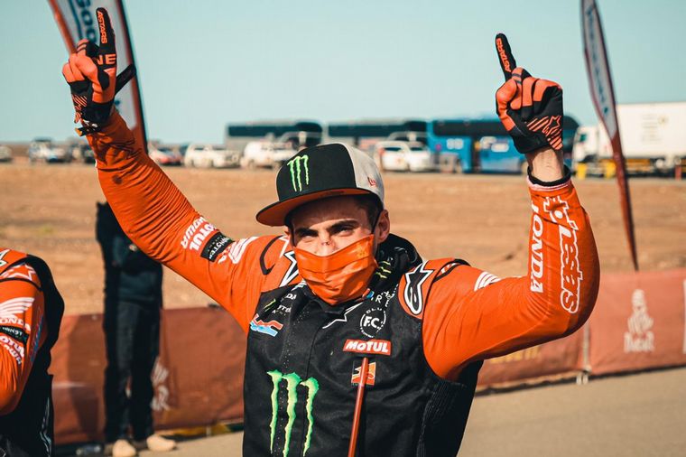 Kevin Benavides, histórico: ganó el Rally Dakar en Motos.