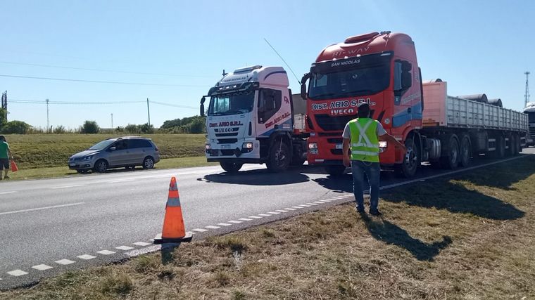Cortes de rutas por reclamo de transportistas