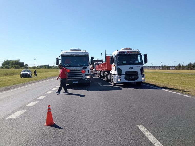 Cortes de rutas por reclamo de transportistas