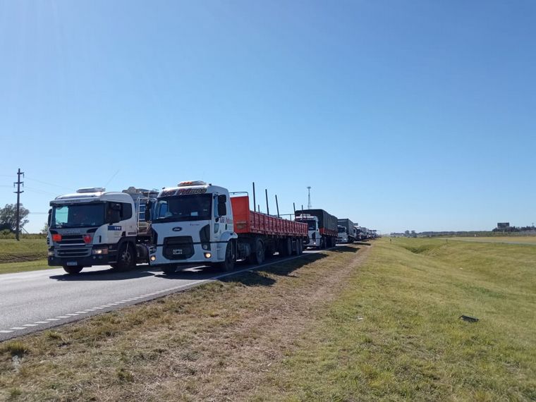 Cortes de rutas por reclamo de transportistas