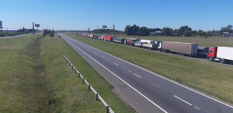 Cortes de rutas por reclamo de transportistas