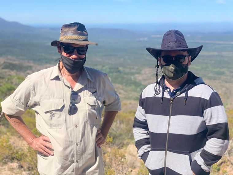 Matías Arrieta en la reserva ecológica Kuntur Huaca en Mina Clavero