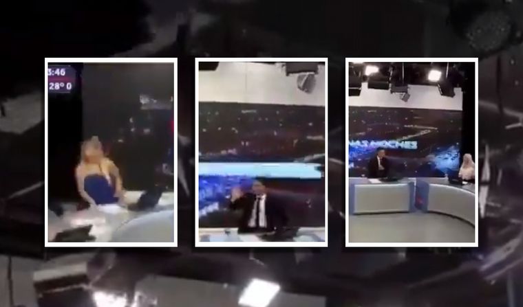 Así tembló el canal durante el noticiero