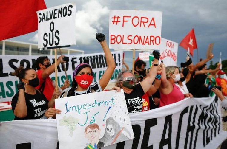 Protestas en Brasil contra el atraso en la vacunación