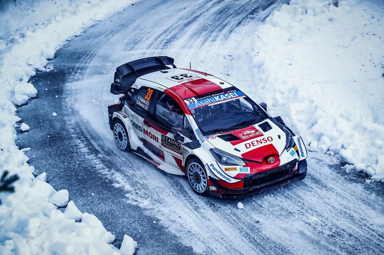 Elfyn Evans consum{o el 1-2 para Toyota en Montecarlo.