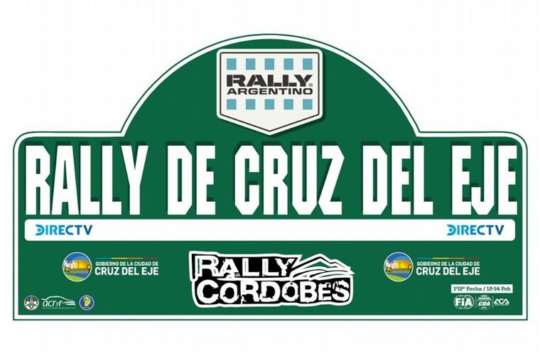 Placa oficial para la primera del Rally Argentino y Cordobés 2021.