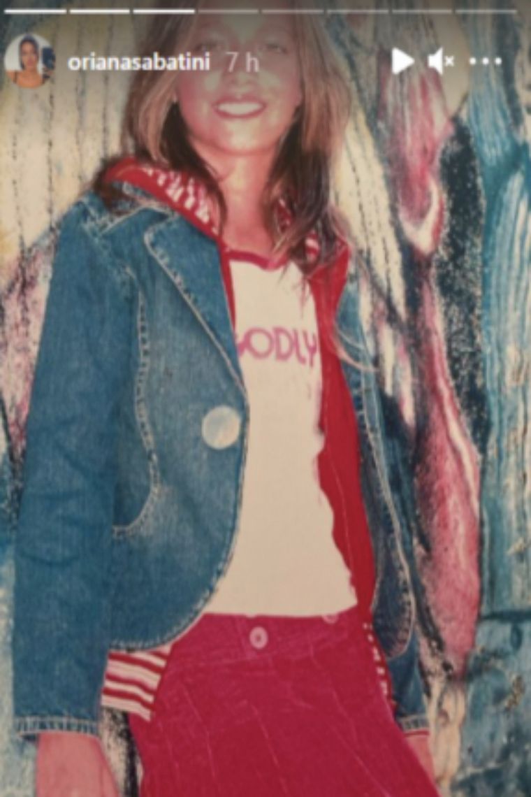 Oriana Sabatini mostró sus fotos de modelo adolescente