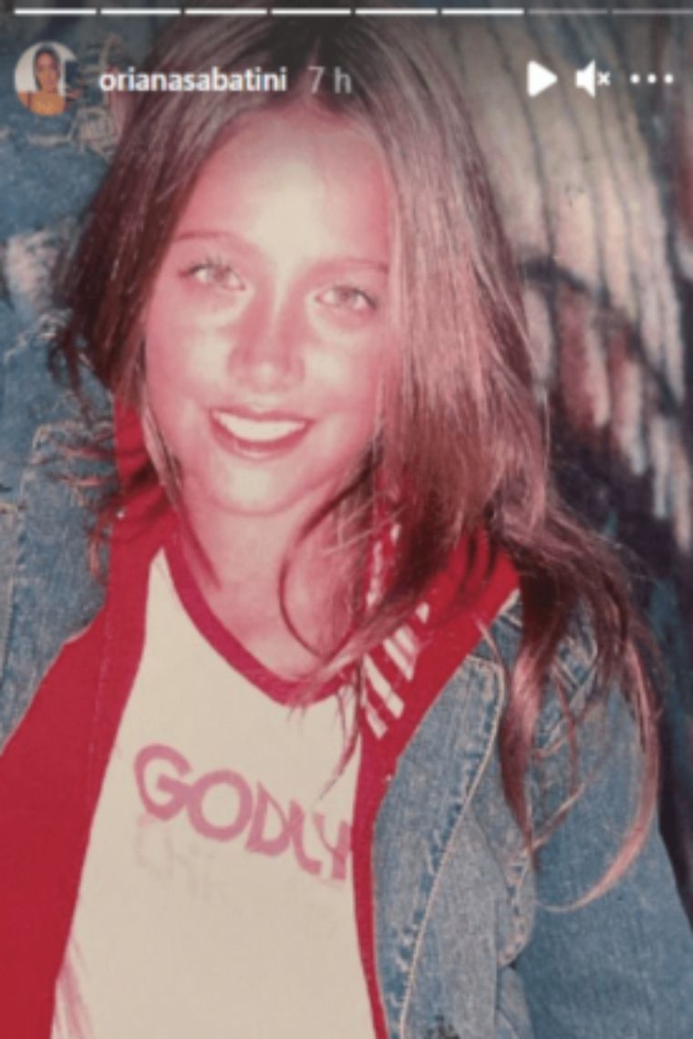 Oriana Sabatini mostró sus fotos de modelo adolescente